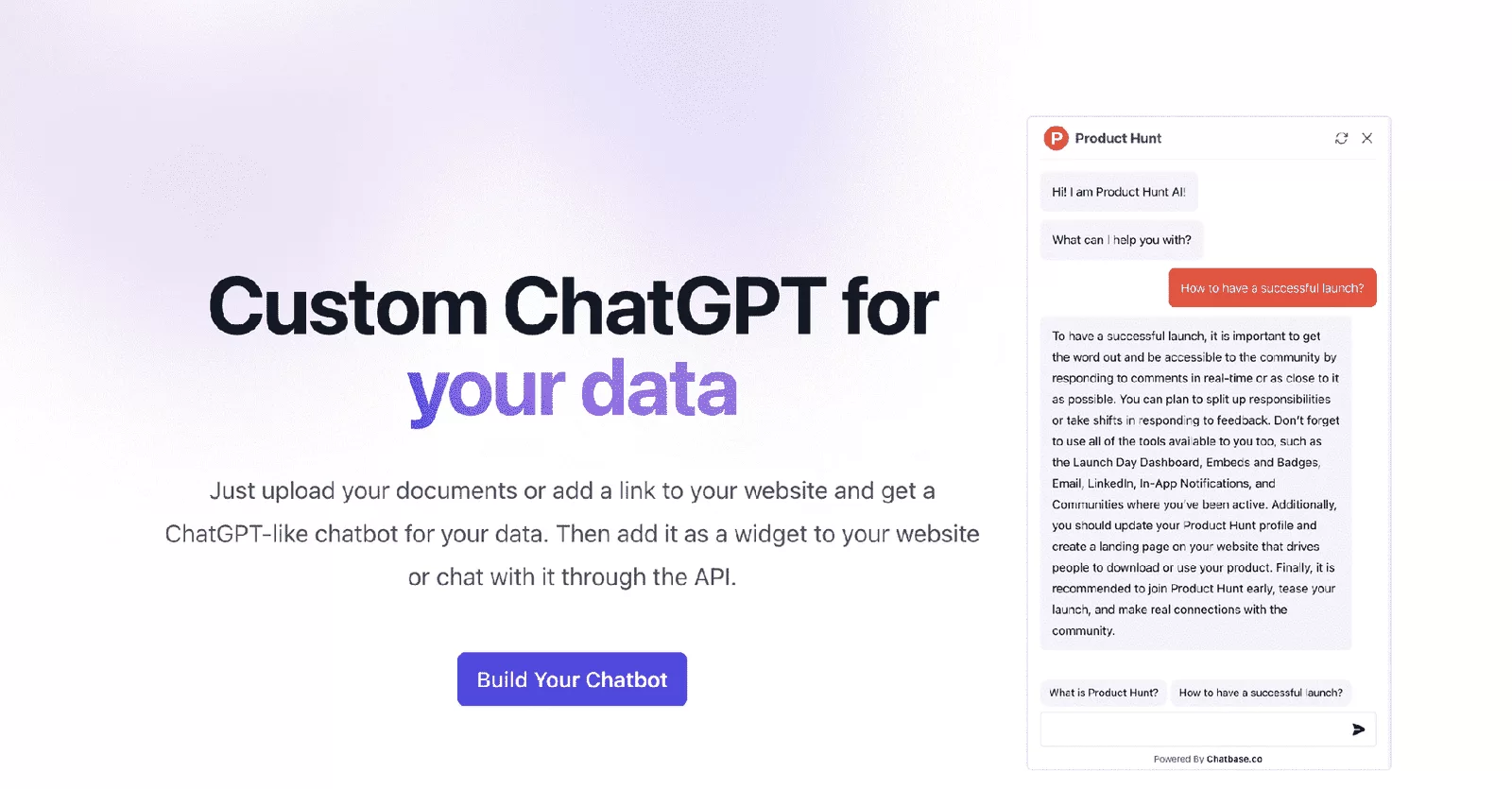 Create A Customized Chatbase Ai Chatbot Using Chatgpt Technology.